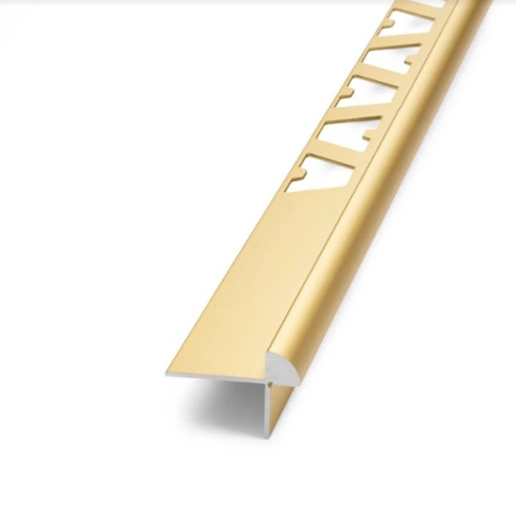 Cantos para escalón Step para pisos vinilicos Oro Mate 2261