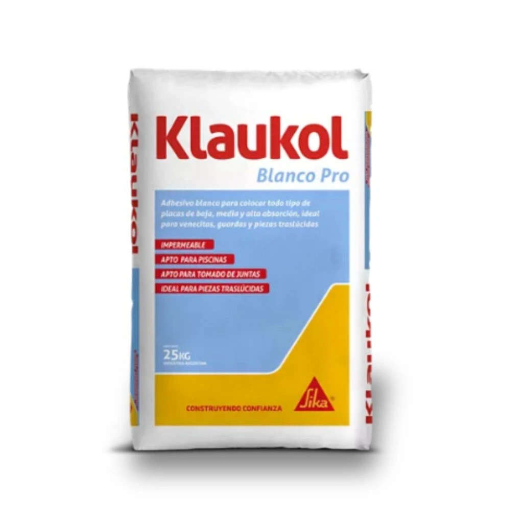 Adhesivo Klaukol Blanco Pro 25kg