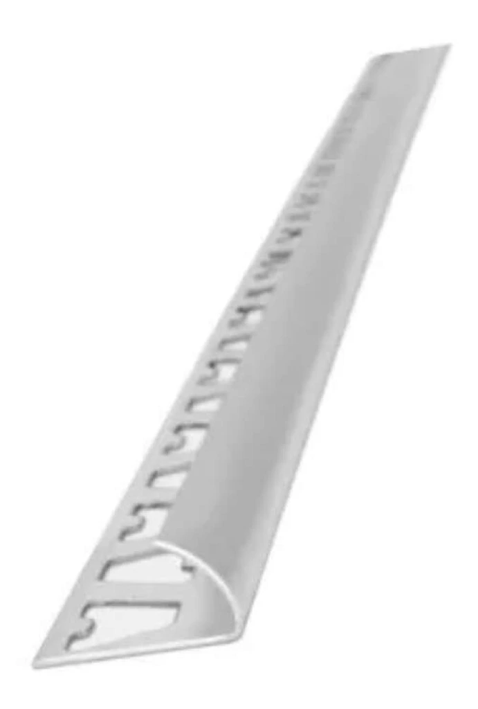 Guardacanto Arco Alumino Blanco 10mm Porcelanato Atrim 1563
