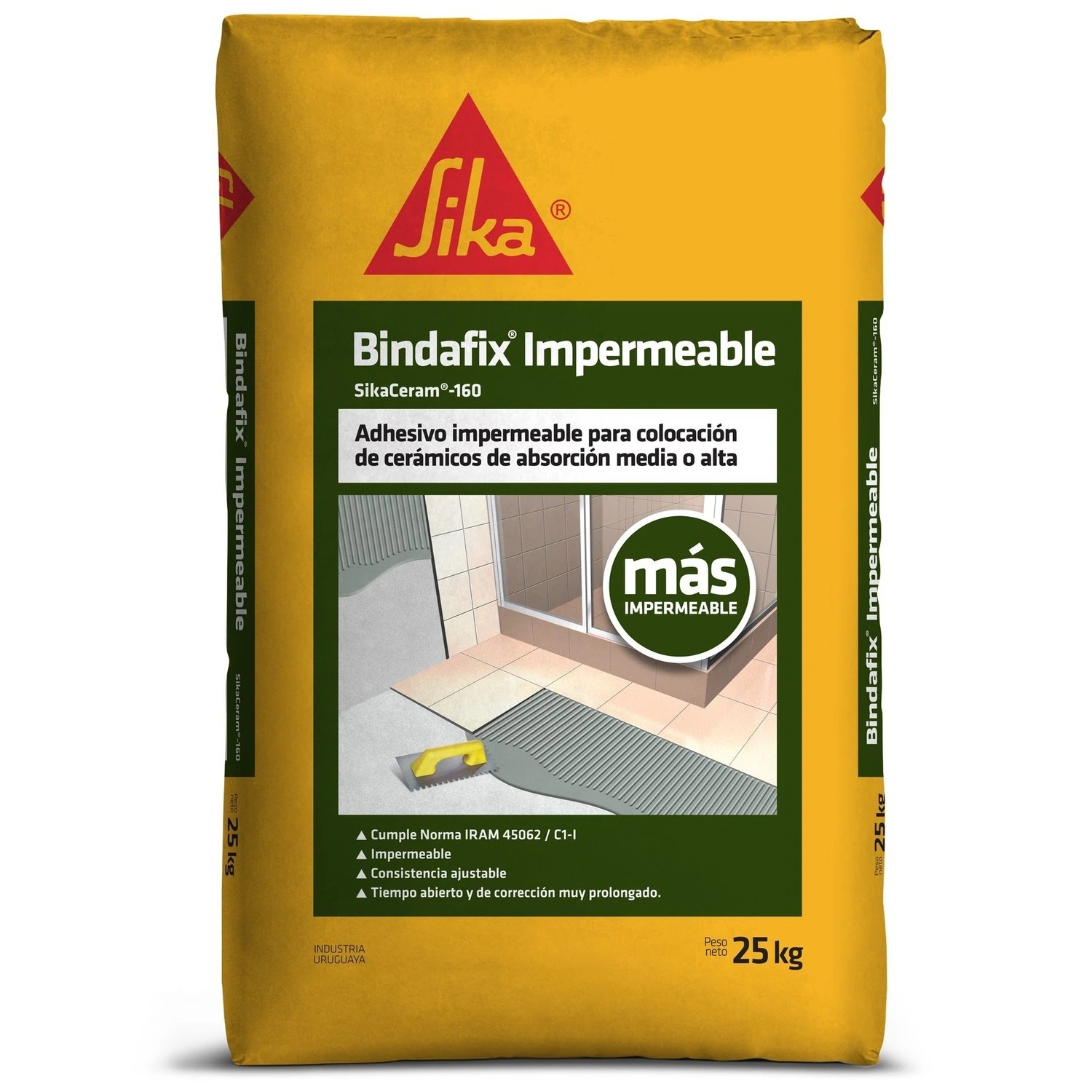 Adhesivo Para Cerámicas Sika Bindafix Impermeable – 25Kg