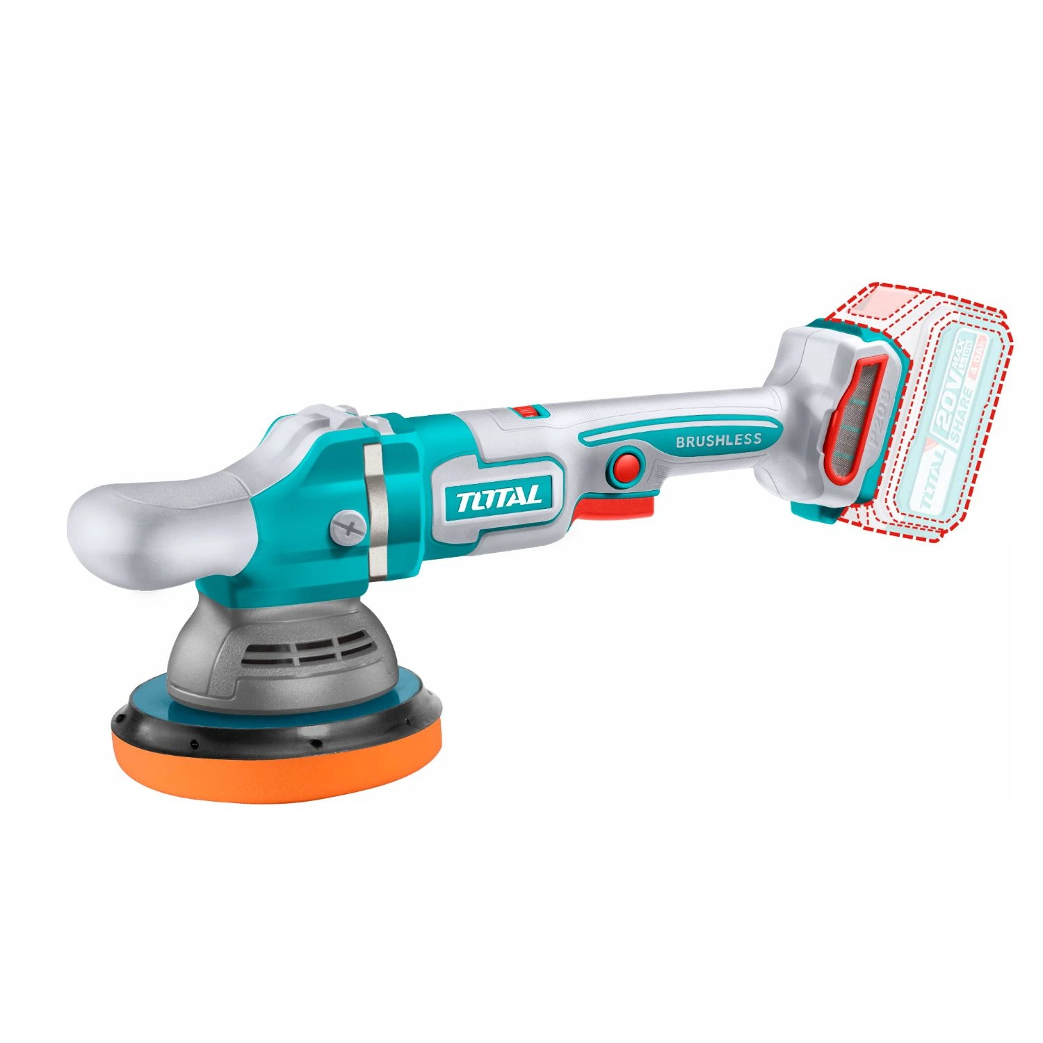 Pulidora Angular Total 6″ 20v