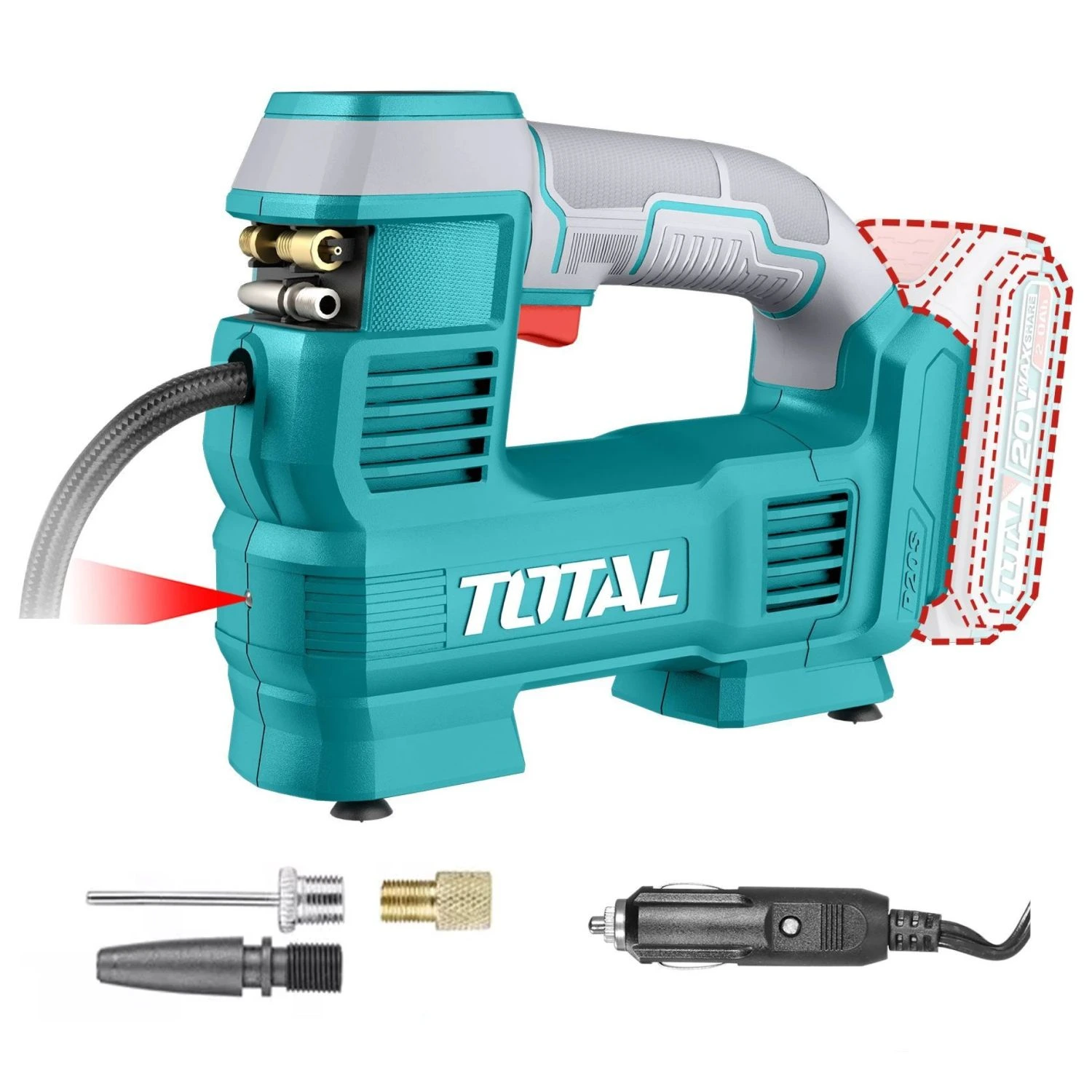 Inflador Inalámbrico Total 160 PSI – 20v
