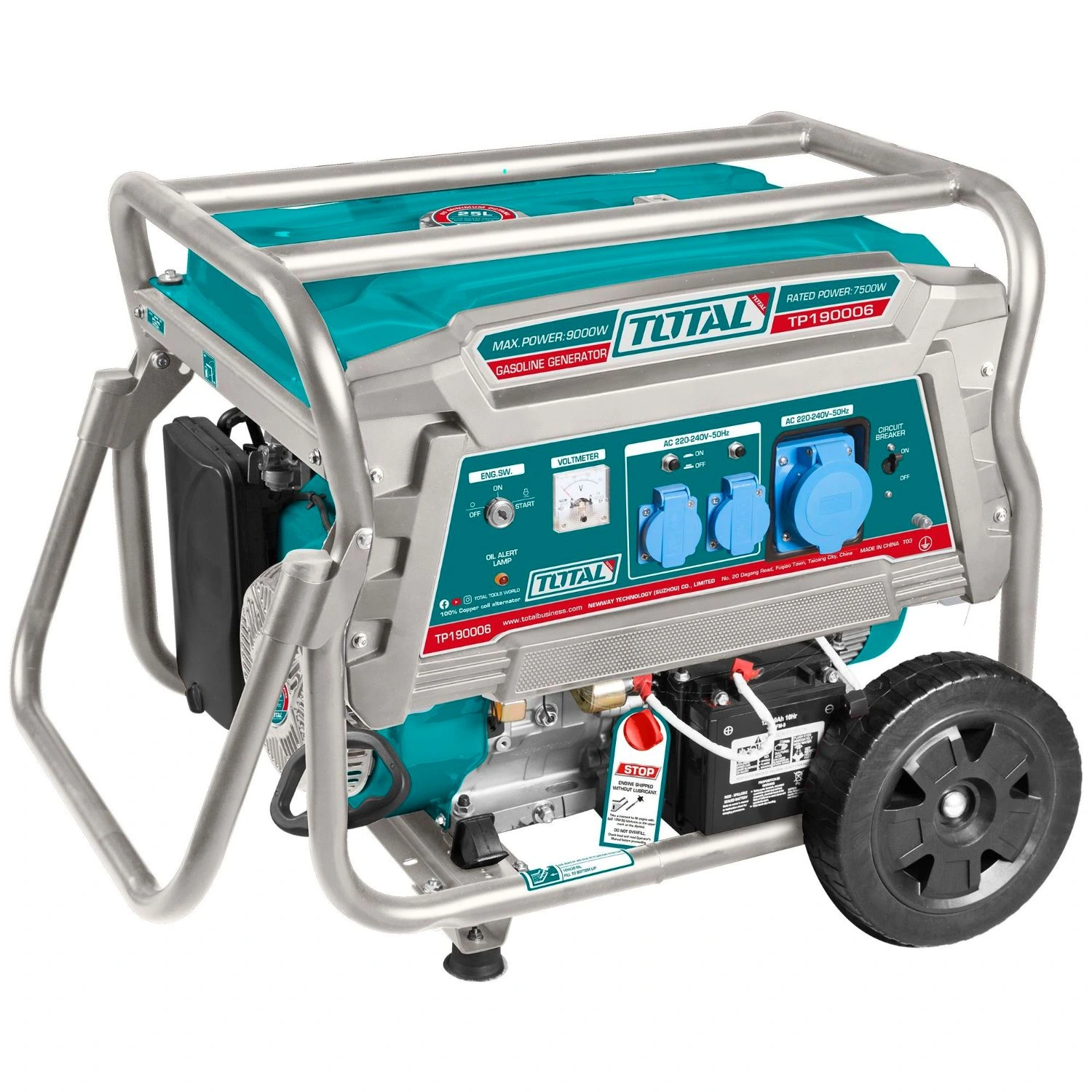 Generador Total 9000w – Nafta, Arranque Eléctrico