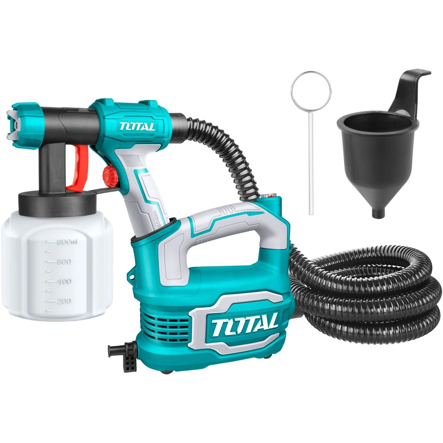 Pistola De Pintura Total 550w – Sistema HVLP, Depósito Plástico