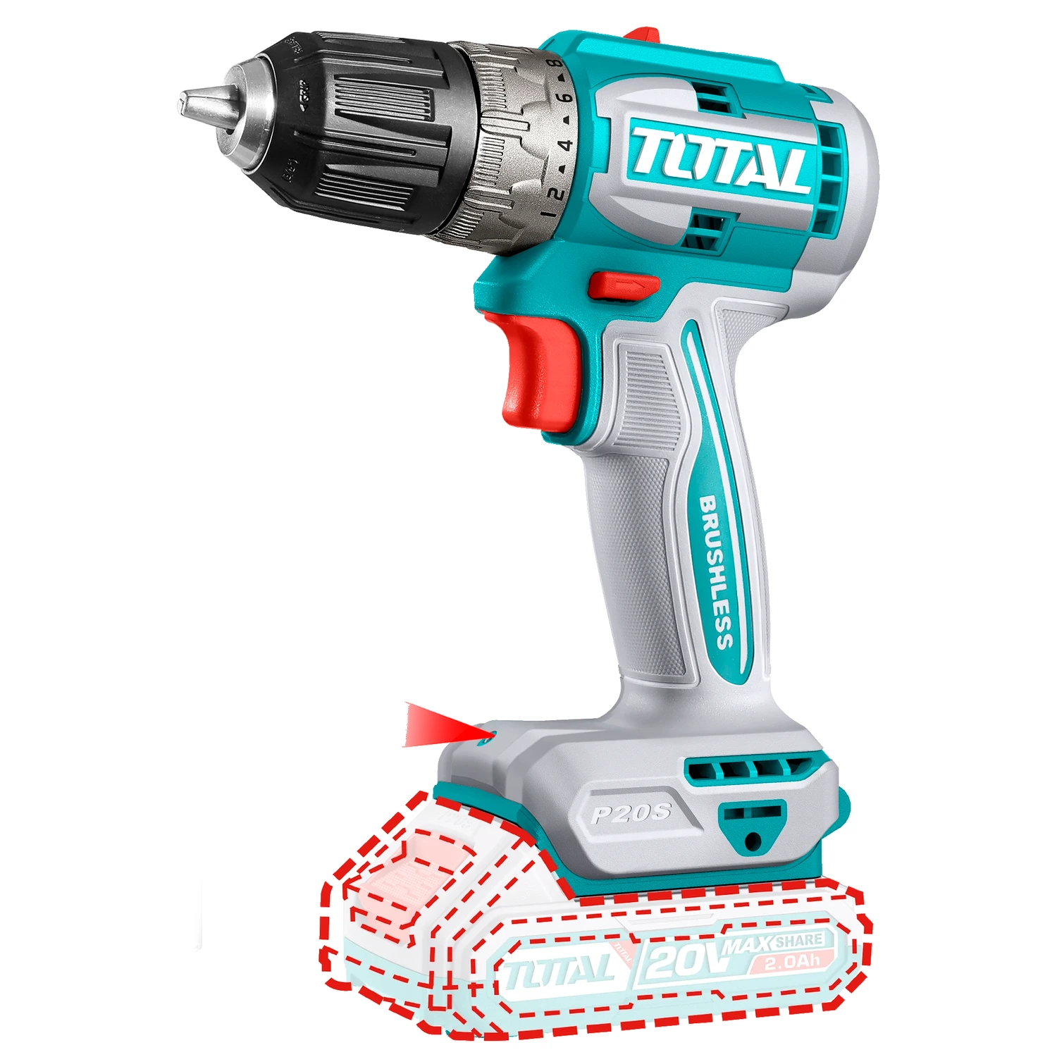 Atornillador Total 20v – 10mm