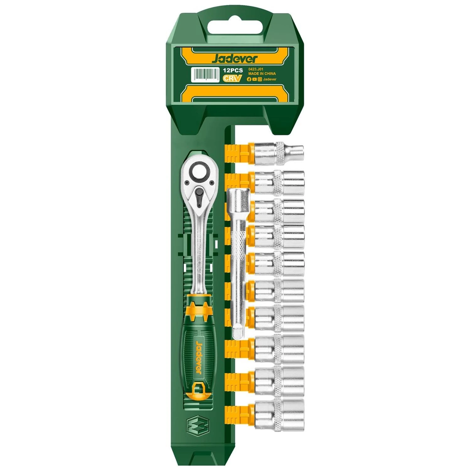Juego De Dados Jadever 1/2″ – 12 Piezas