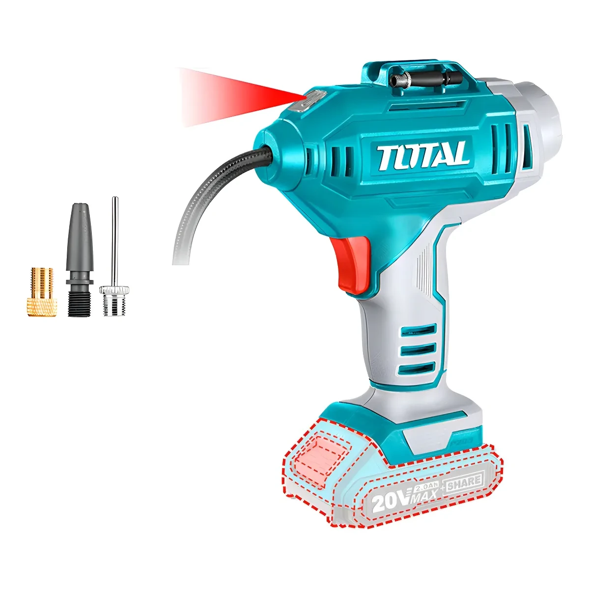 Inflador Inalámbrico Total 150 PSI – 20v