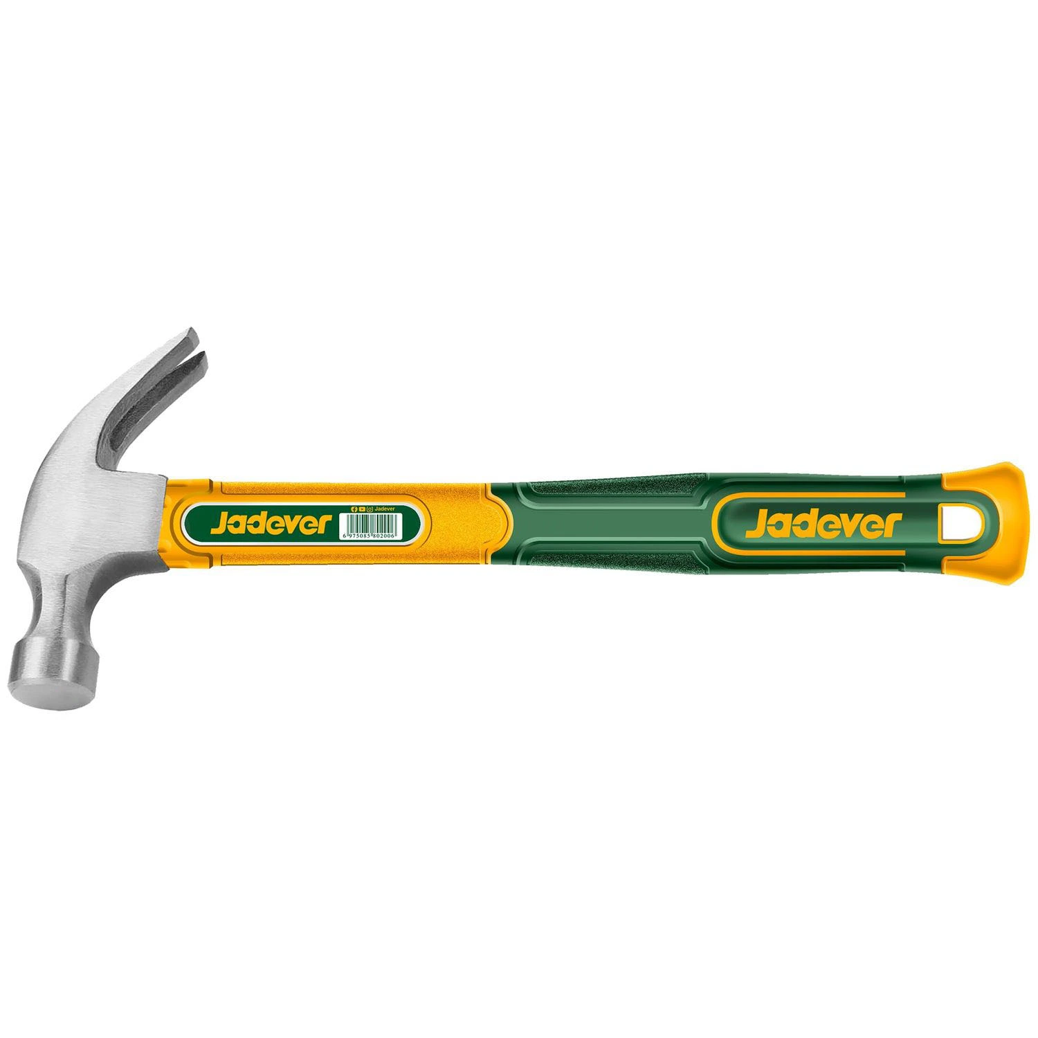 Martillo De Uña Jadever 450g – Mango De Fibra De Vidrio