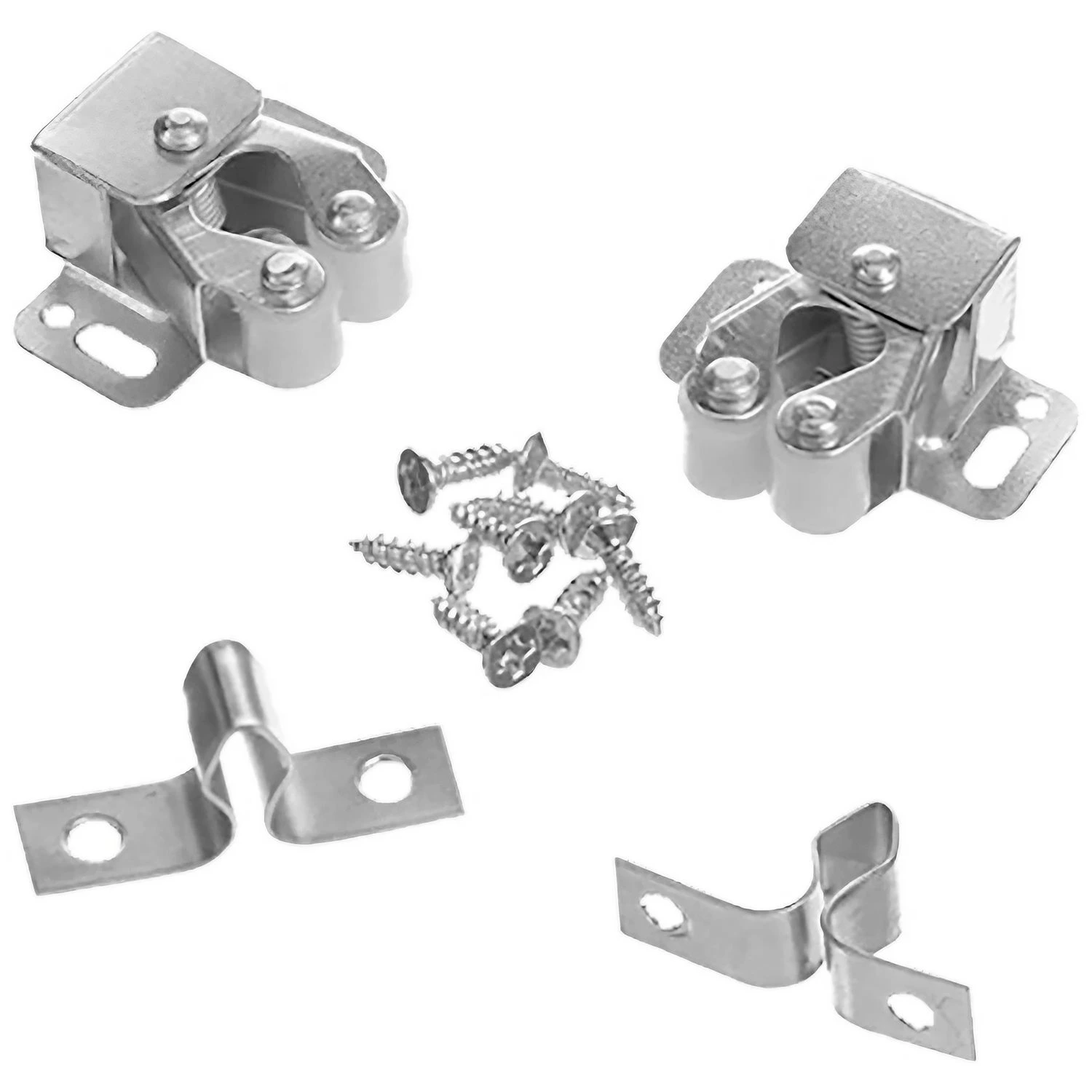 Retén Flecha P/Puerta Doble Rodillo Jadever, 2 Unidades + Tornillos