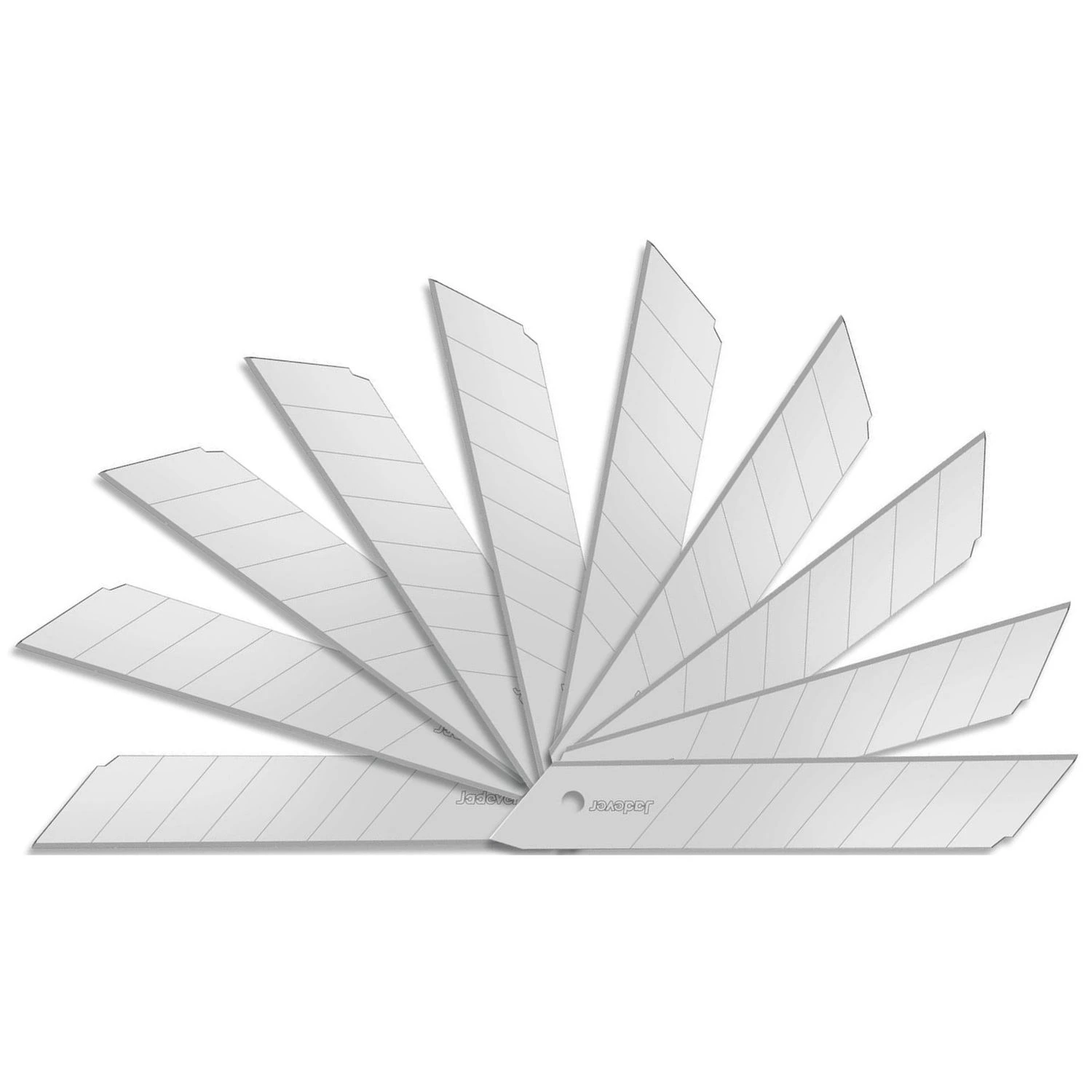 Hojas P/Trincheta Jadever 18x100mm – 10 Unidades