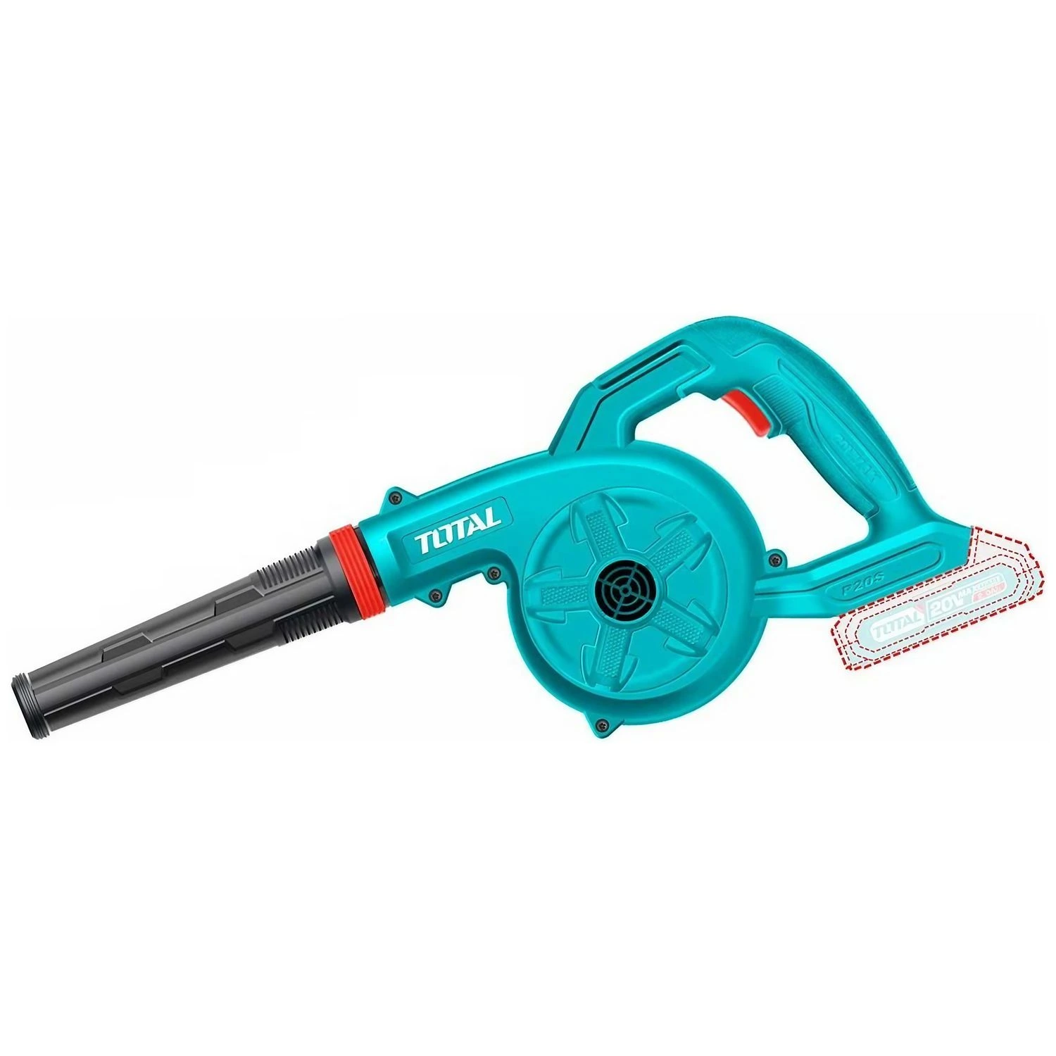 Soplador Inalámbrico Total 20v – Con Batería Y Cargador