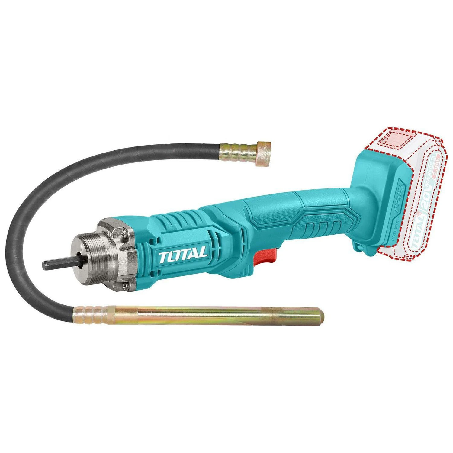 Vibrador De Hormigón A Batería Total 20v