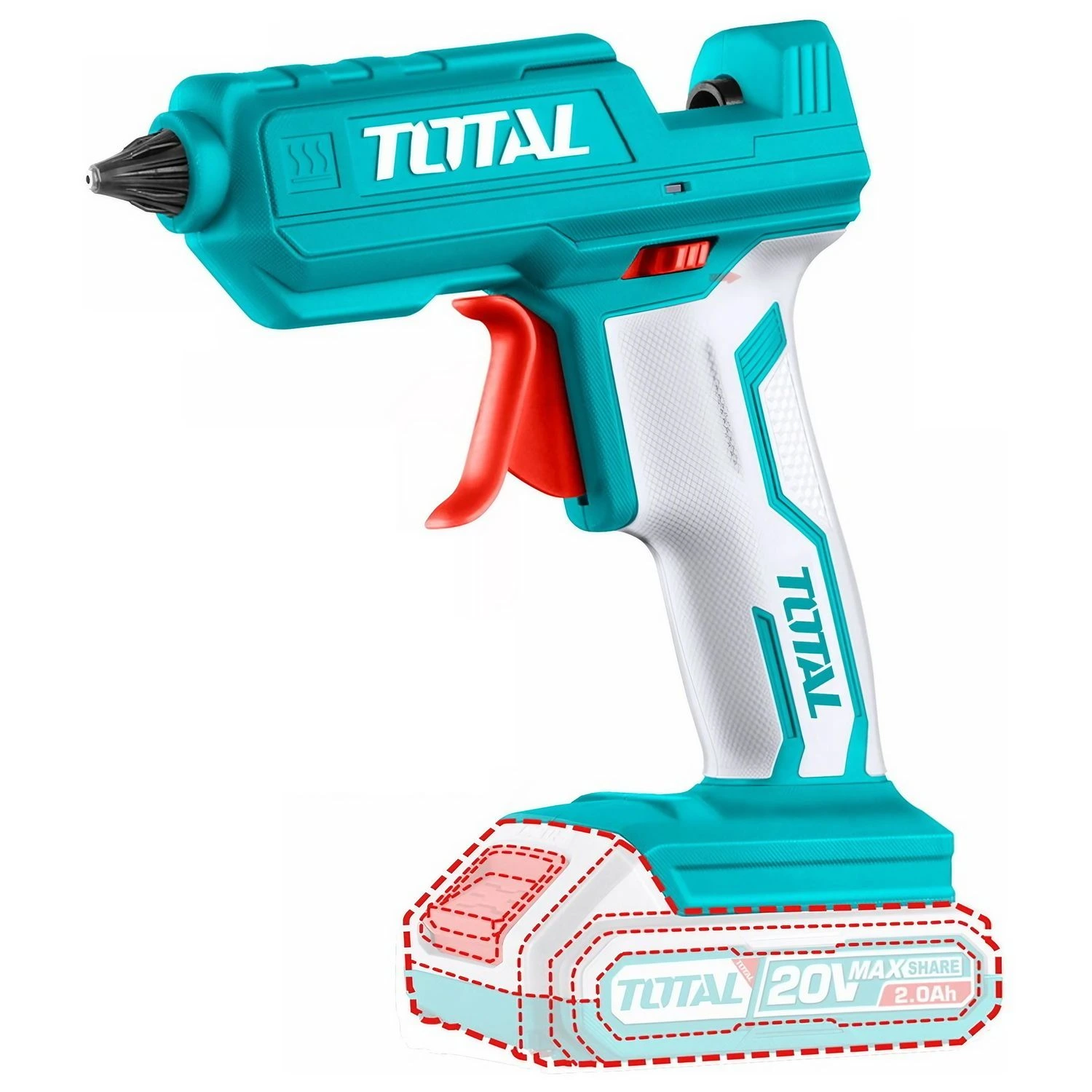 Pistola Para Silicona Inalámbrica Total 20v – 11.2mm