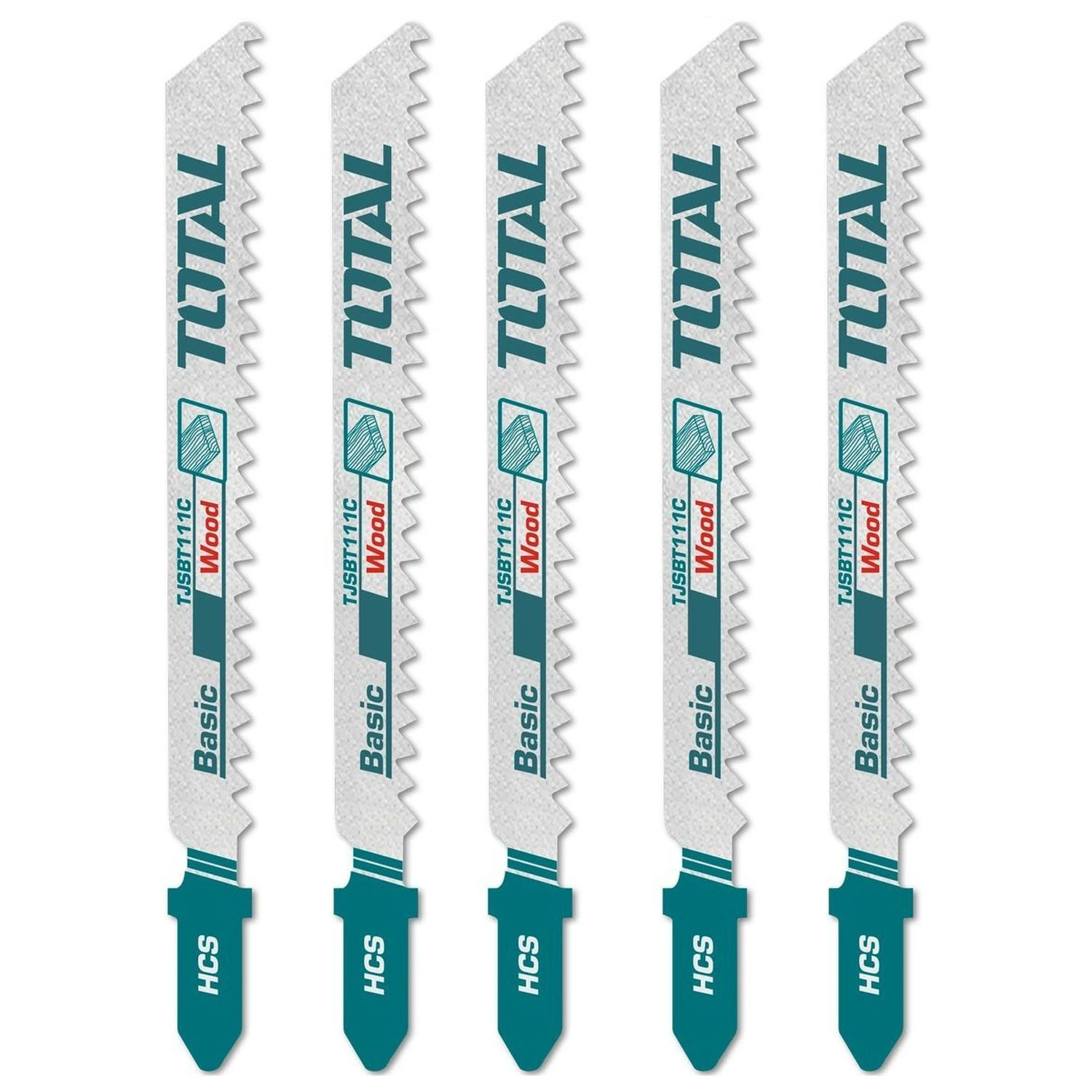 Hoja Para Caladora Total, Set x 5 – Madera