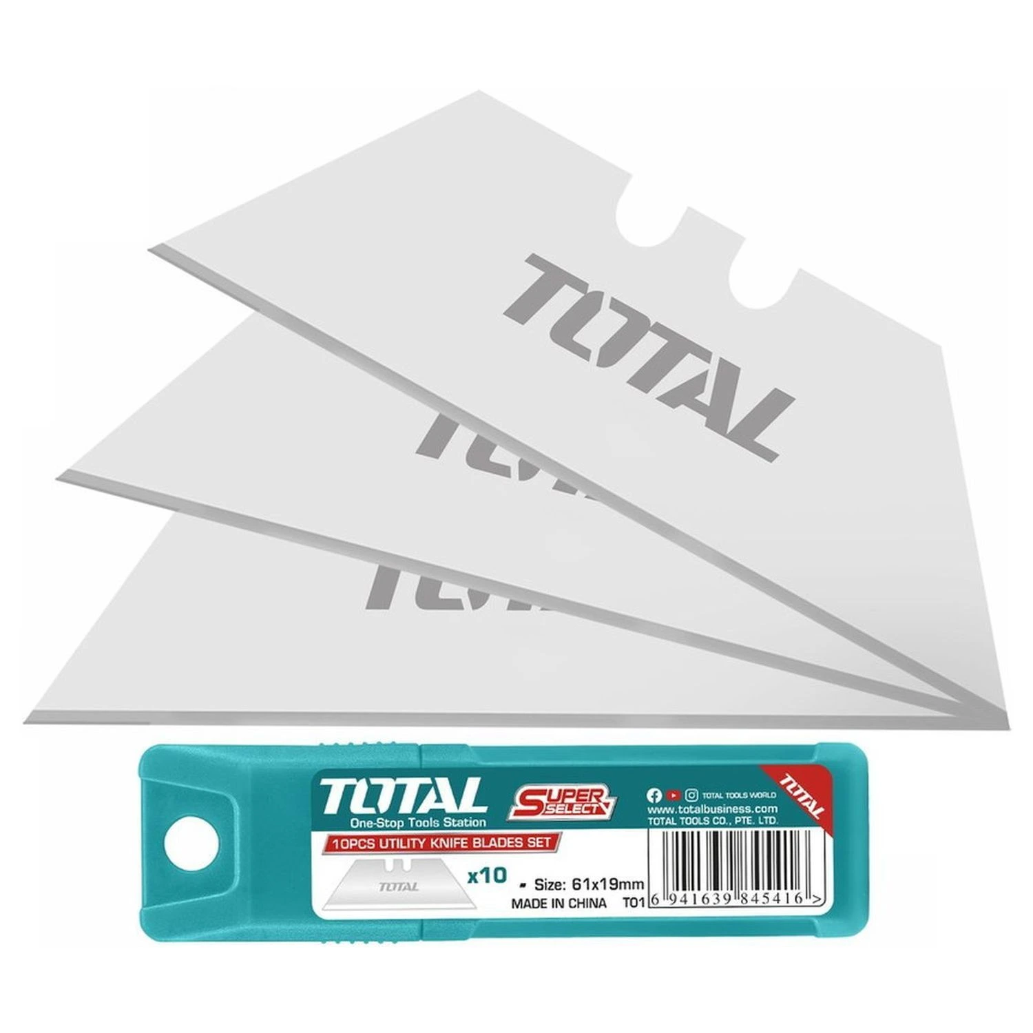 Hojas P/Trincheta Corta Total 19x61mm – 10 Unidades