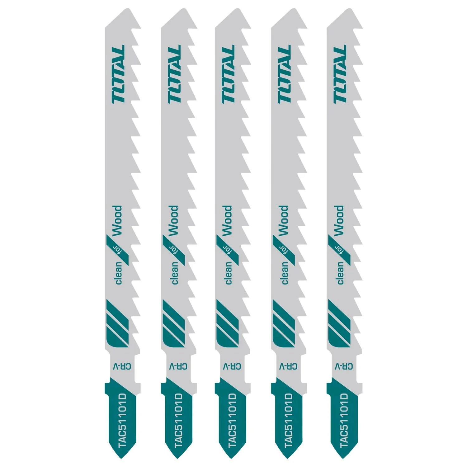 Hoja Para Caladora Total, Set x 5 – Madera