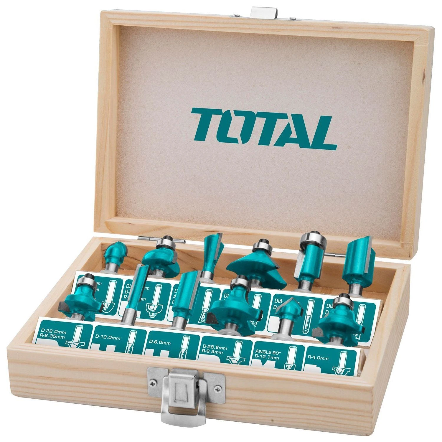 Set De Fresas Para Router 12mm Total – 12 Unidades