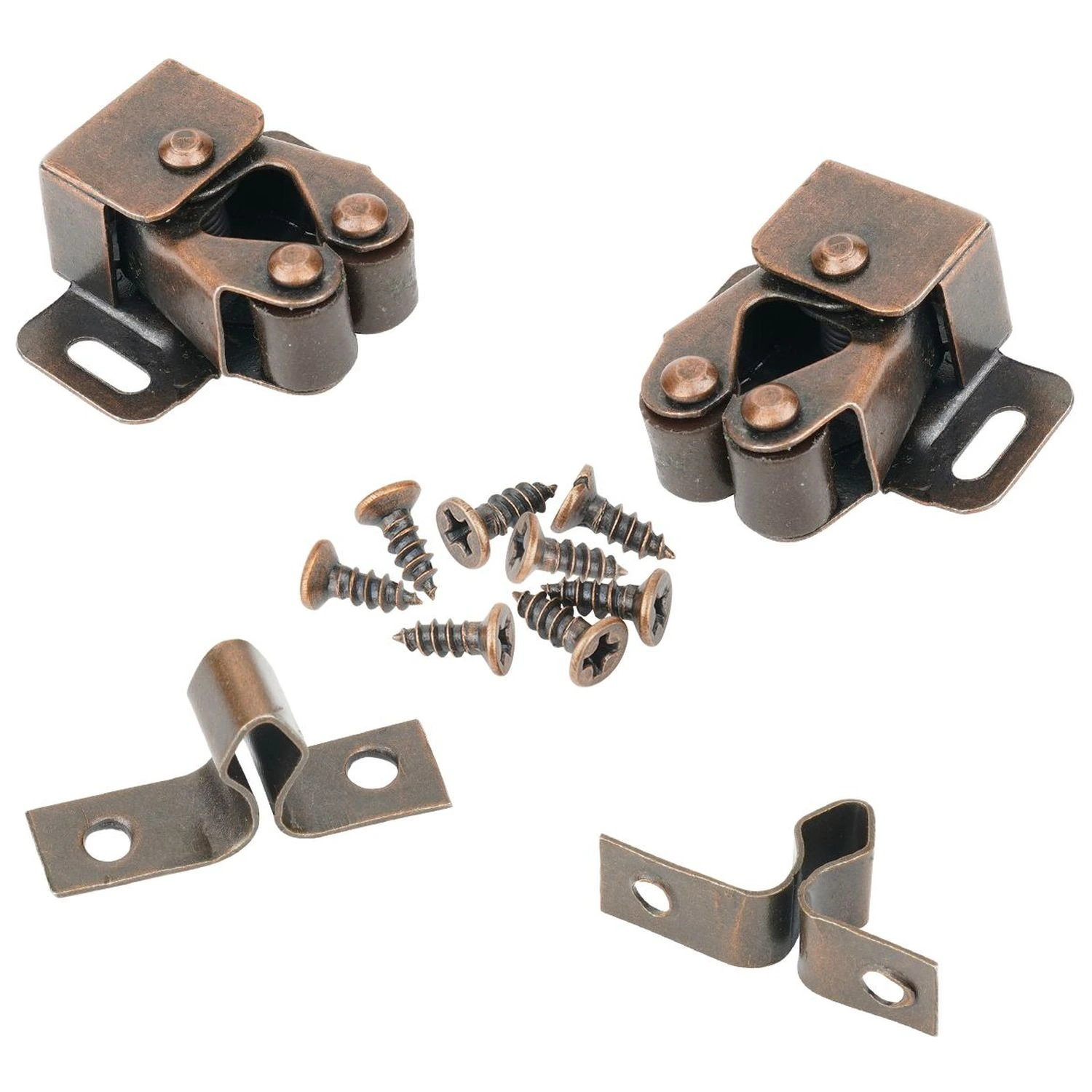 Retén Flecha P/Puerta Doble Rodillo Total, 2 Unidades + Tornillos