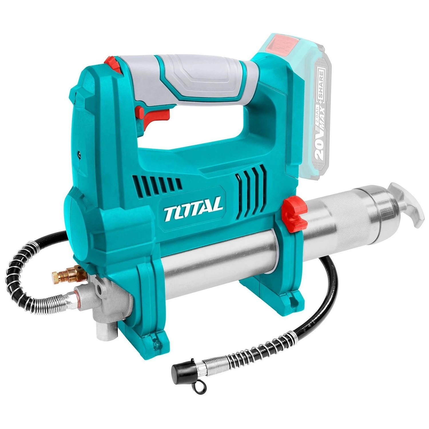 Pistola De Grasa A Batería Total, 20v – 470cc