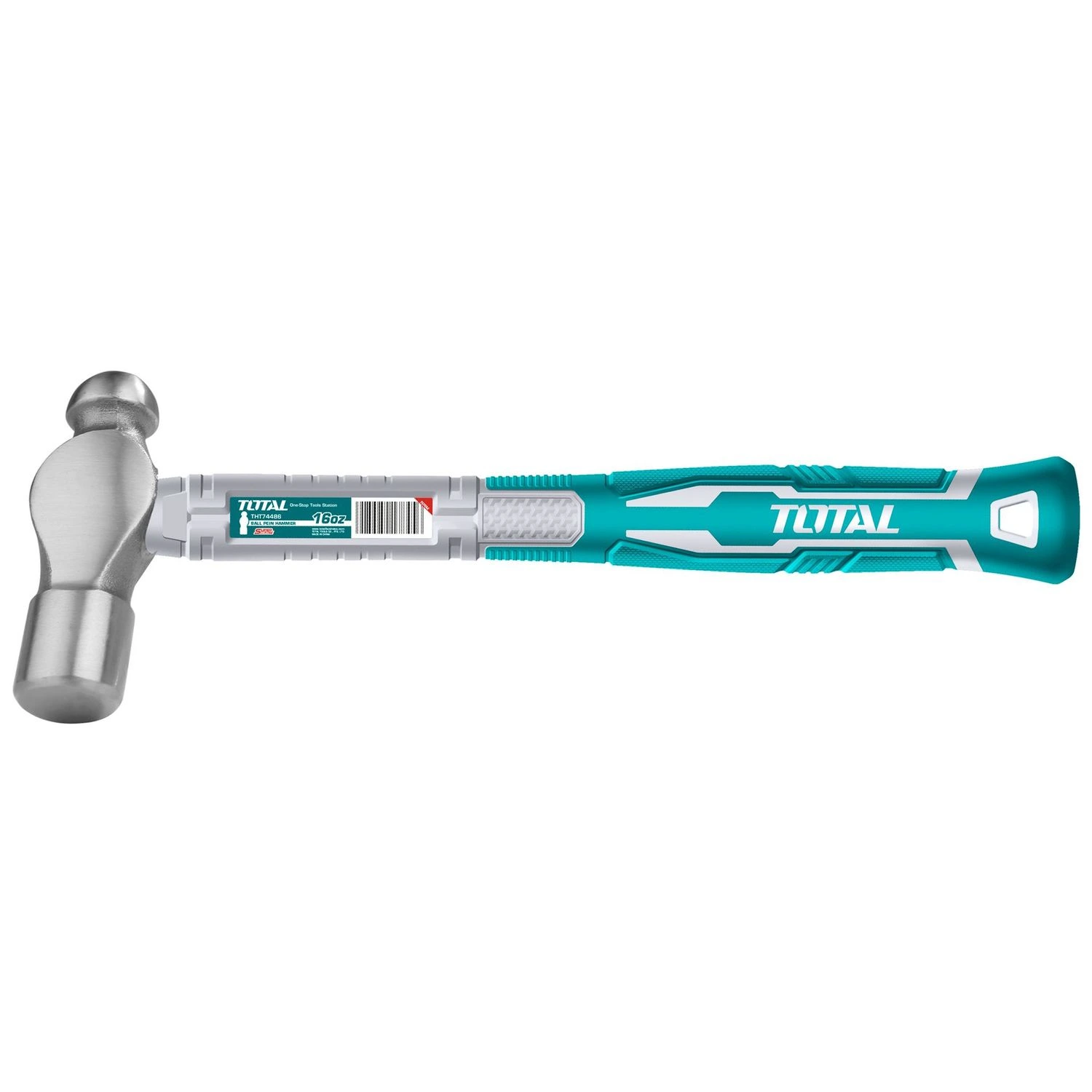 Martillo De Bola Total 450g – Mango De Fibra De Vidrio