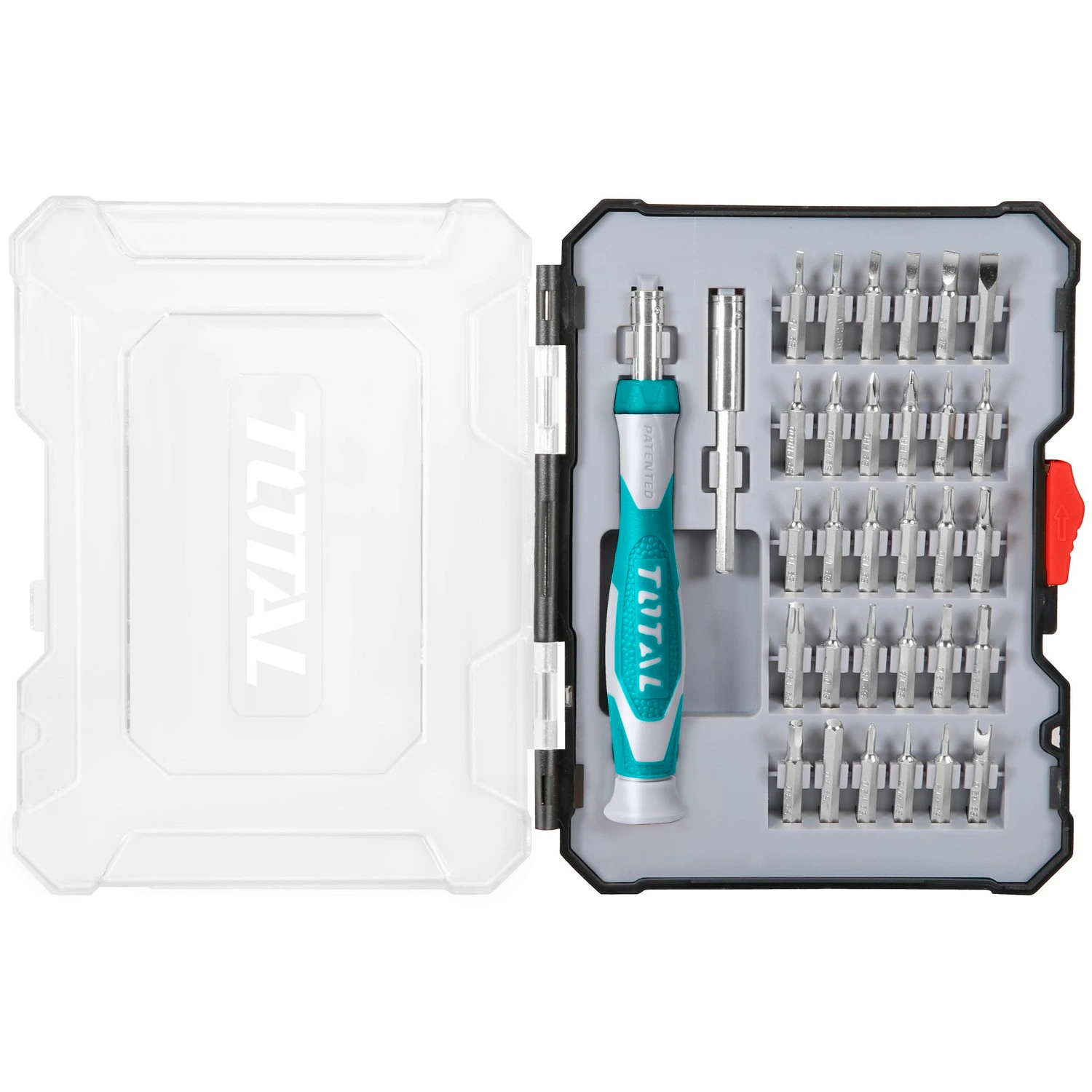 Set De 32 Piezas Total – Destornillador Precisión + Puntas