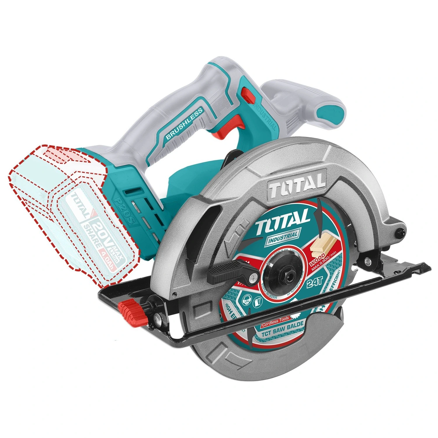 Sierra Circular Total 7.1/4″ – 20v Inalámbrica