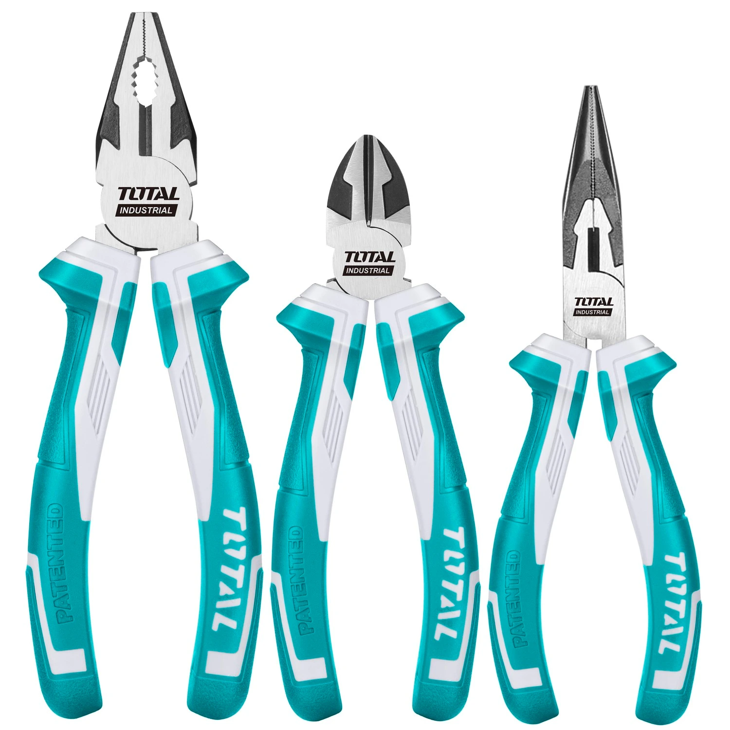 Set De 3 Alicates / Pinzas Total – Industrial