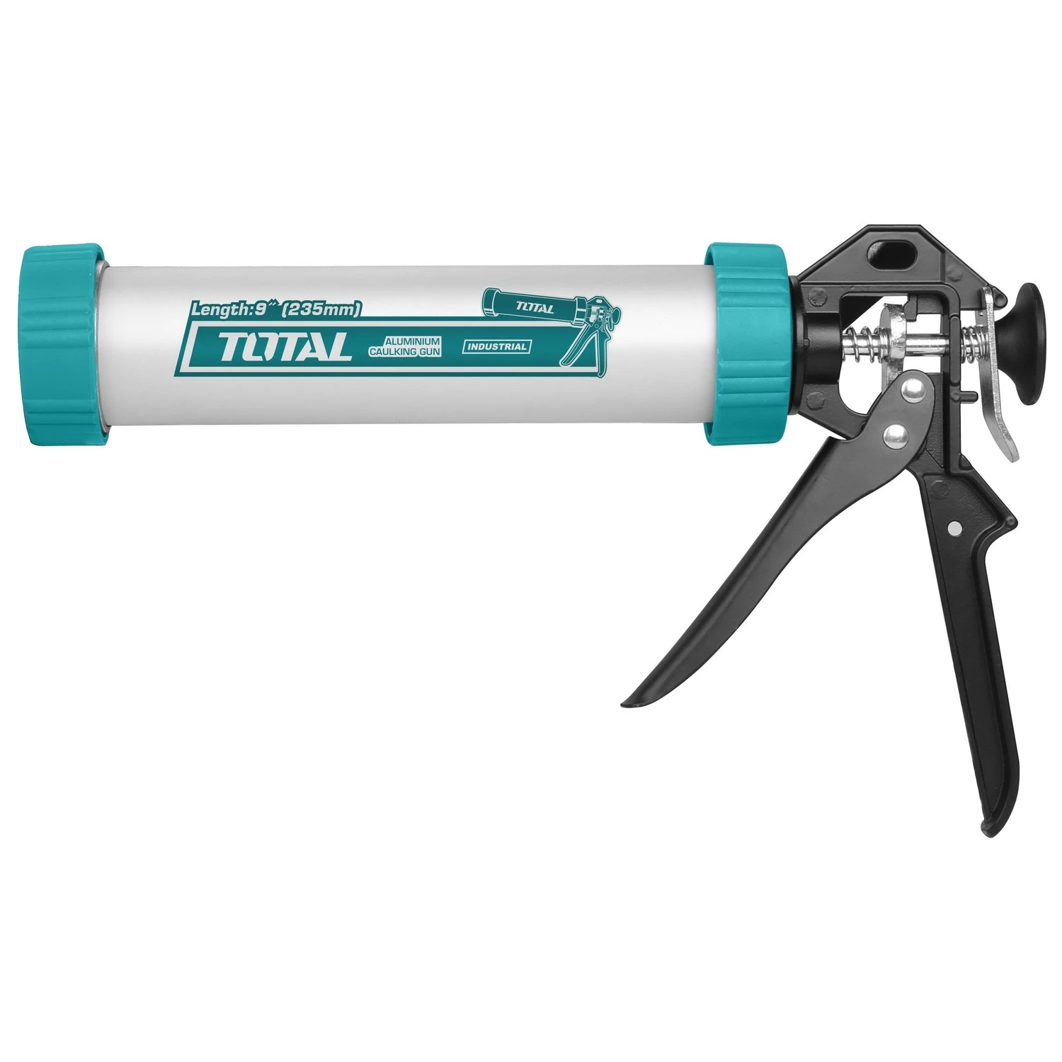 Pistola Para Pomo Silicona Total 9″ – Tubo Aluminio