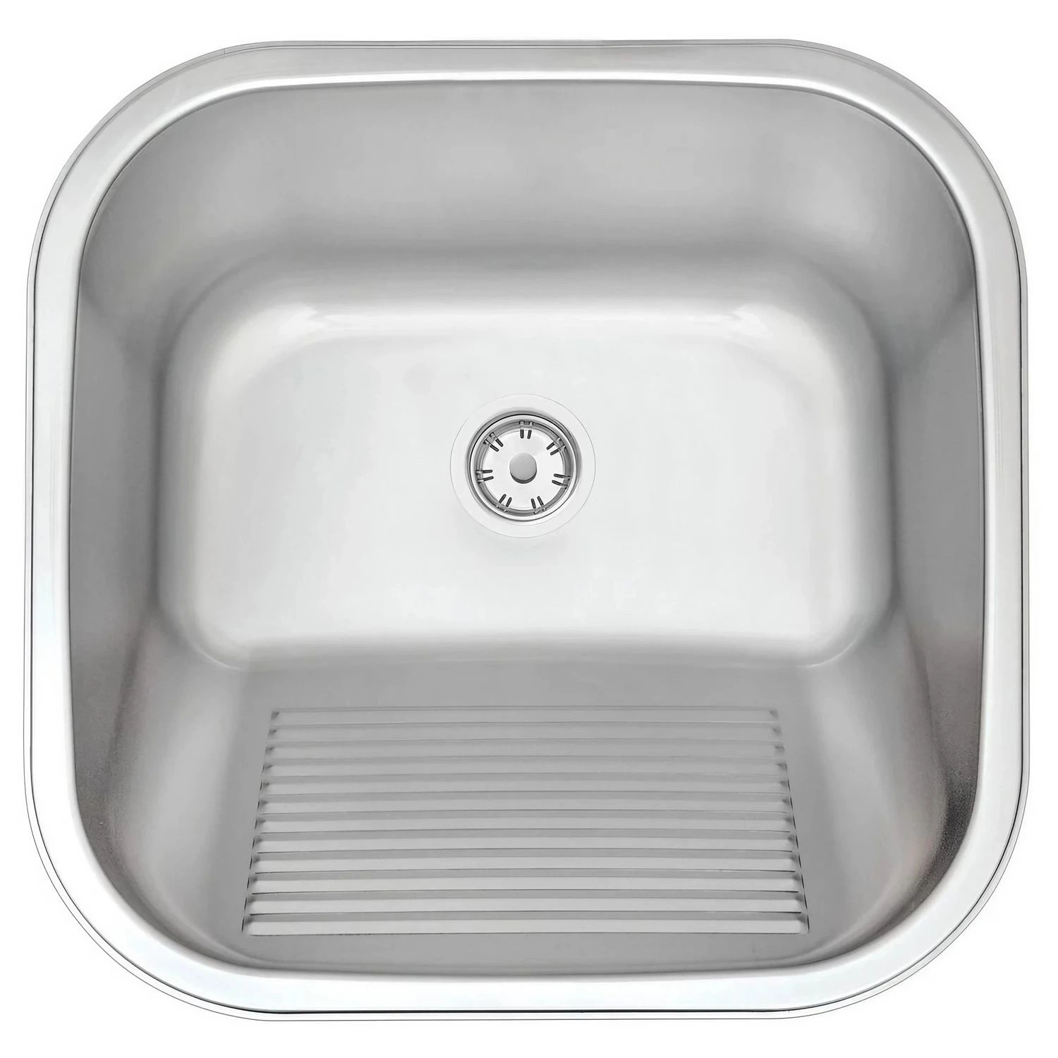 Pileta Lavadero Tramontina 40x40cm, Acero Inox.