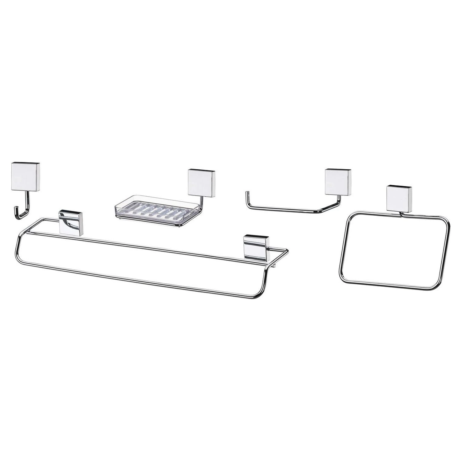Set Accesorios Para Baño 5 Piezas, Future – Acero Cromado