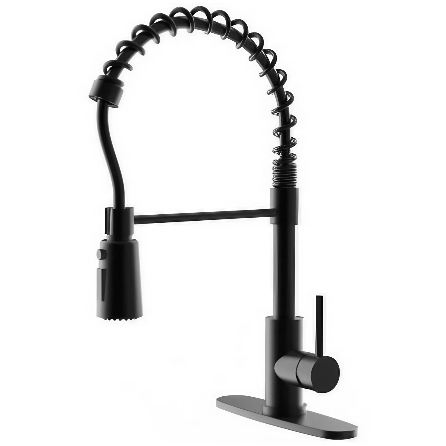 Monocomando De Cocina P/Mesada Ommix Chef Black 35mm – Flexible, Resorte