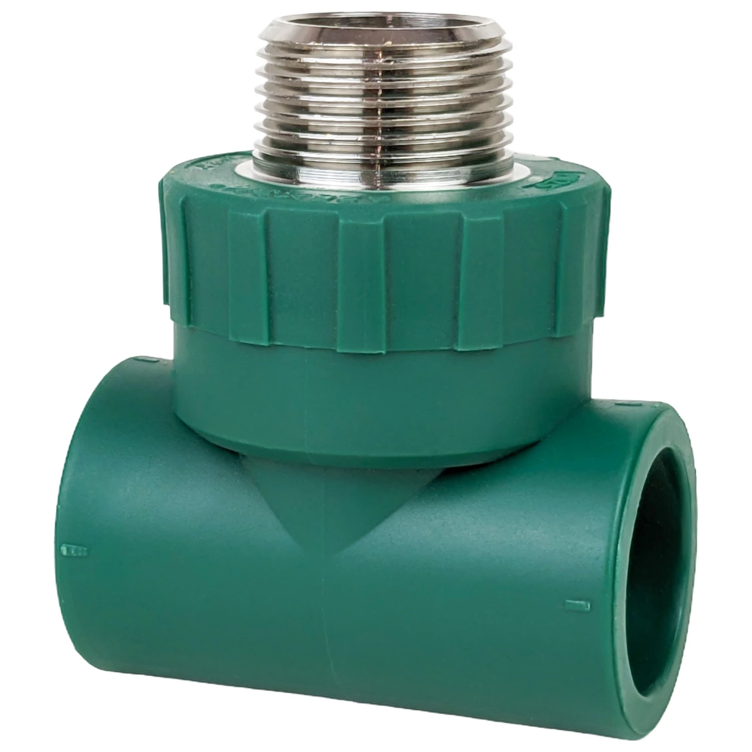 Termofusión Verde – Tee C/Rosca Macho