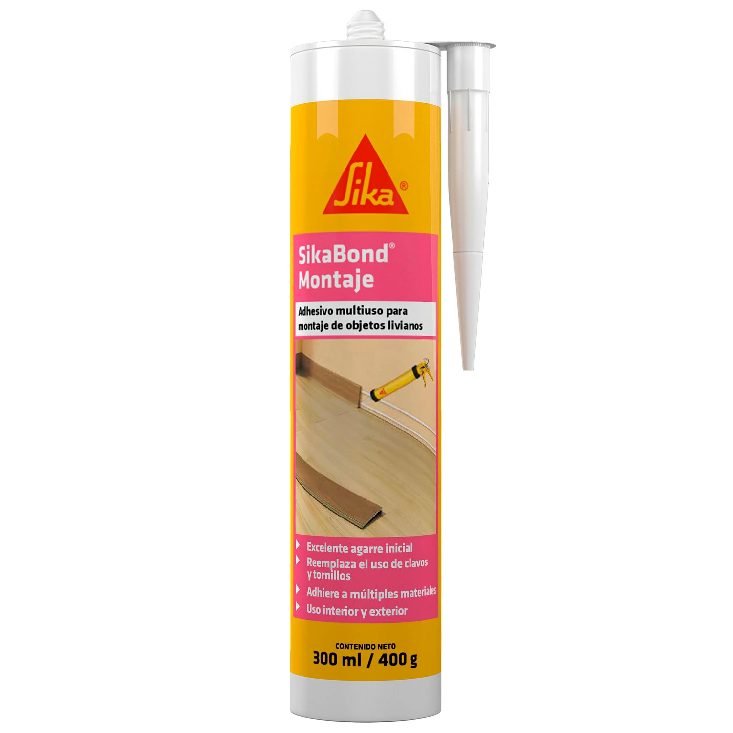 Adhesivo Para Montajes Sika, Sikabond Montaje, Cartucho 300ml