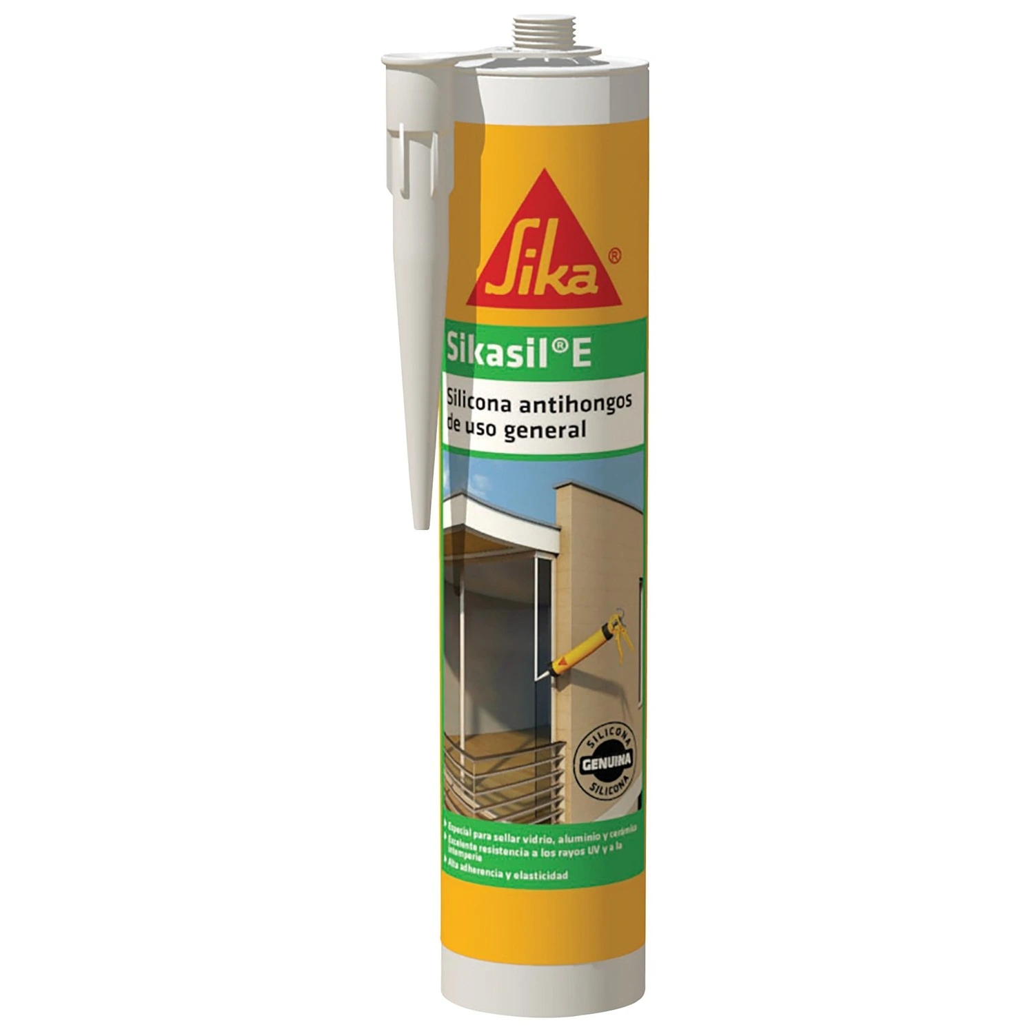 Silicona Ácida Sika, SikaSil E – Cartucho 300ml