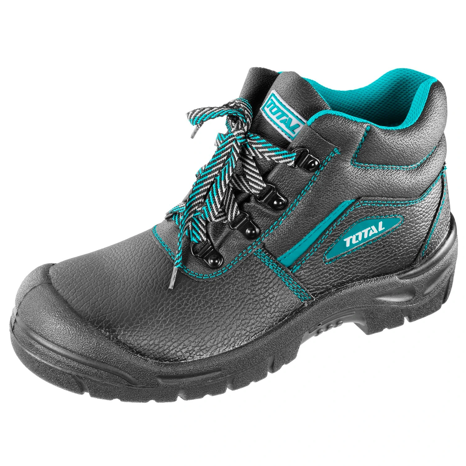 Zapato De Trabajo Total Negro, Punta De Acero