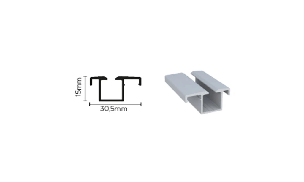 Perfil Embutido Sistema Flow Rm 261 3mt Barra