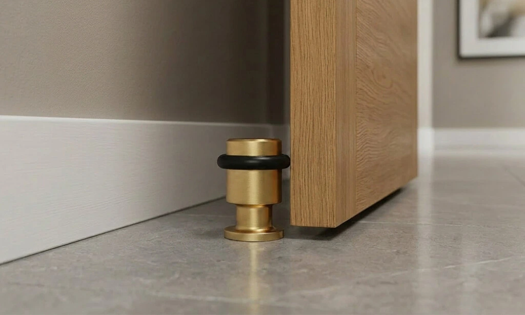 Tope Para Puerta Dorado Mate 91020-11