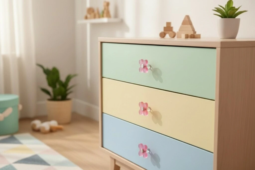 Tirador Pomo Flor Infantil E121