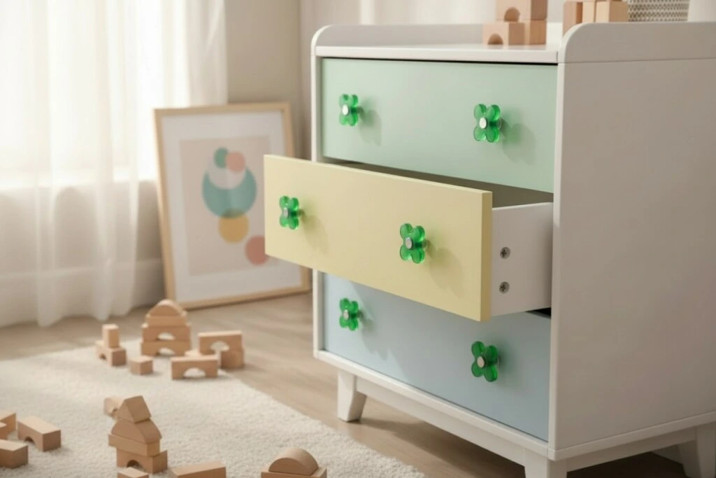 Tirador Pomo Flor Infantil E121