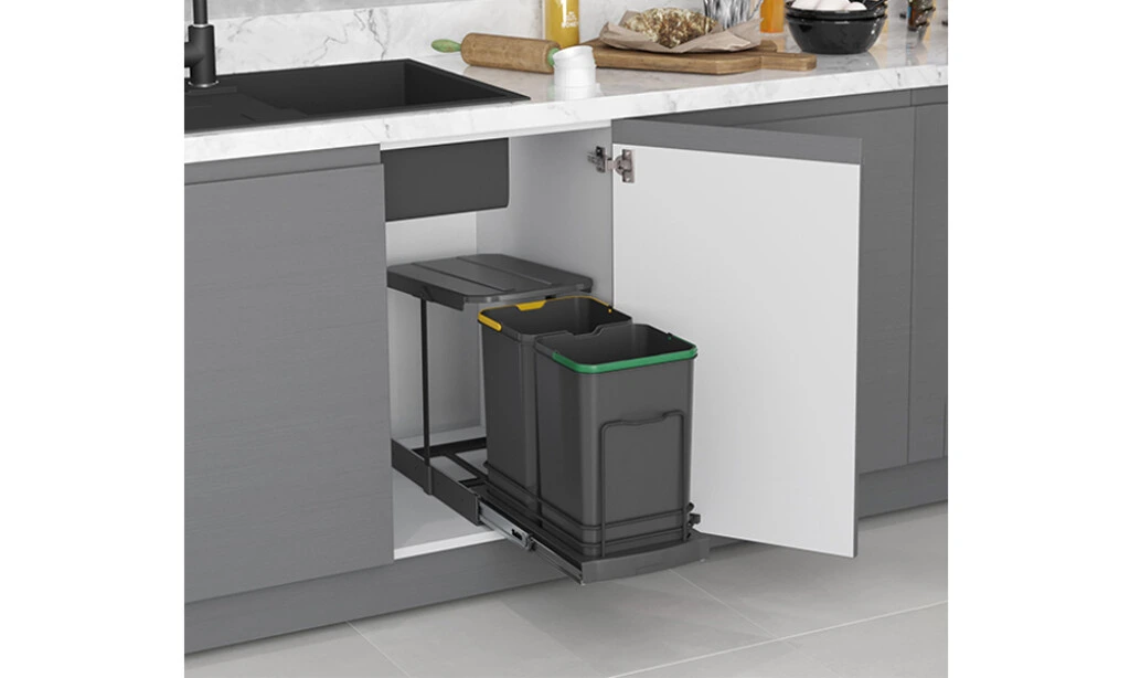 Cubo De Basura Doble 12+12lt S-2392