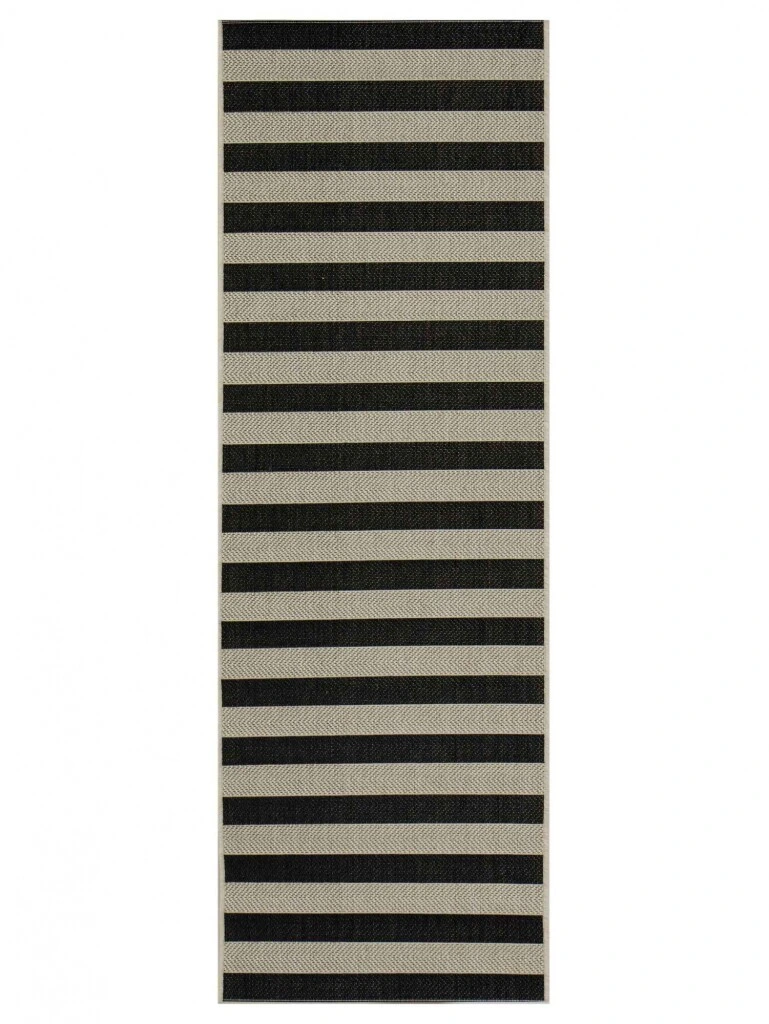 LINEO - ALFOMBRA LINEO LIN/5031/9H01/ 067X200 WOOL/BLACK (UNIDAD)