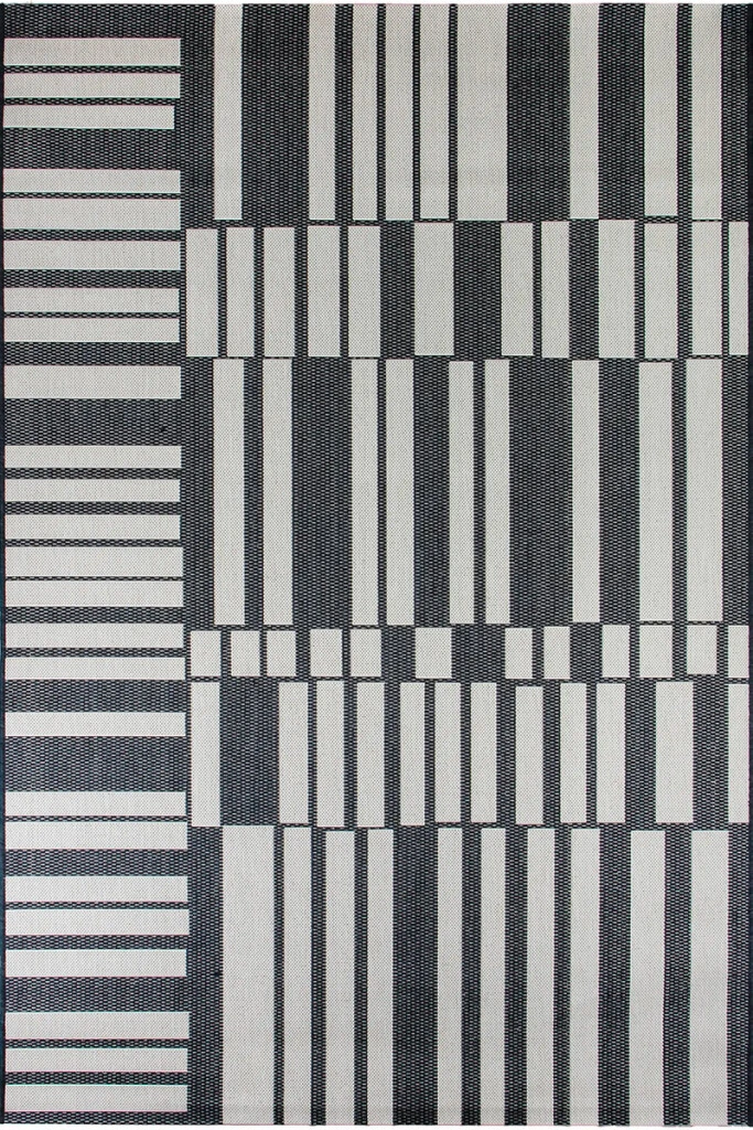 LINEO - ALFOMBRA LINEO LIN/B162/9H08/ 200X290 BLACK/WOOL (UNIDAD)