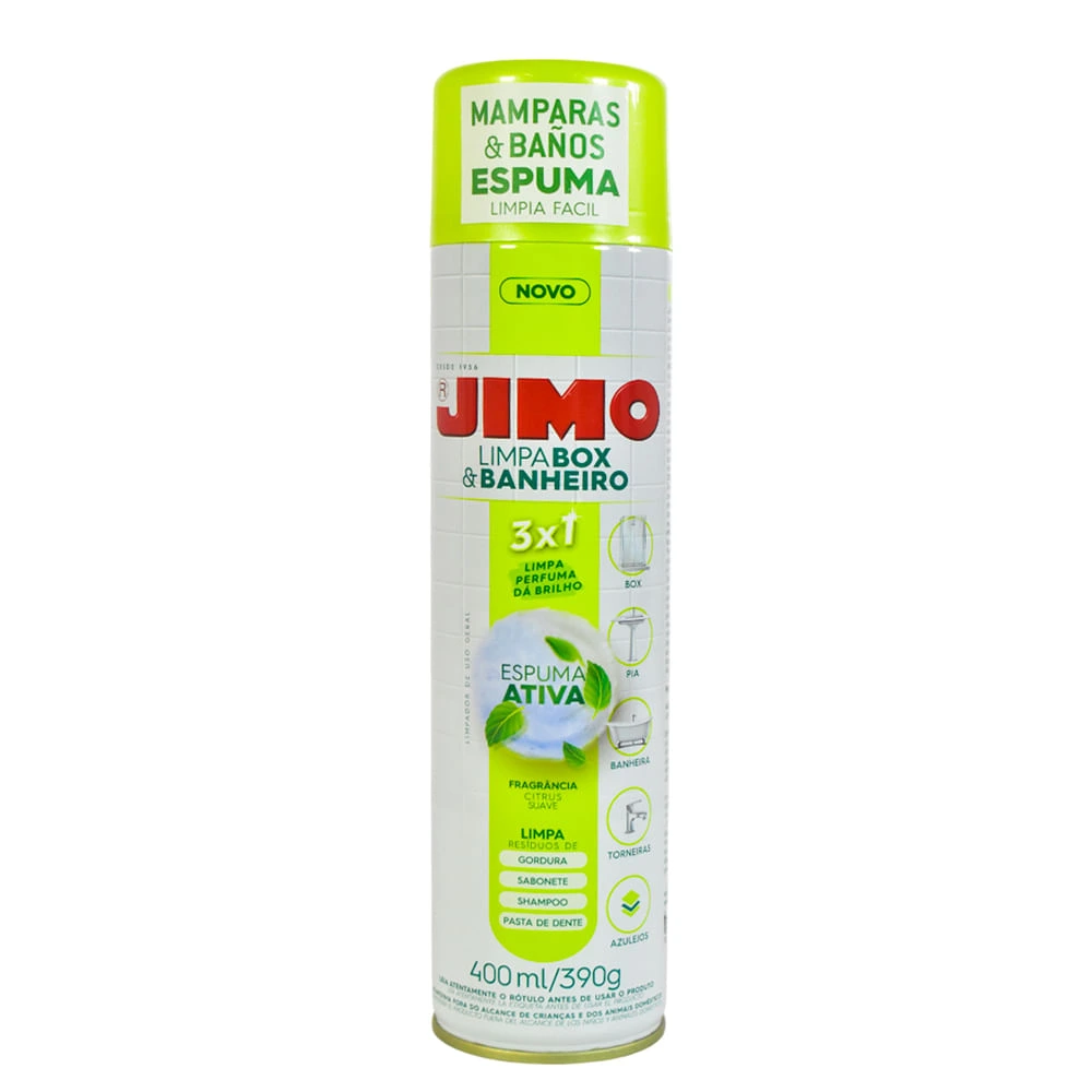 Jimo Limpia Baños y Mamparas Aerosol 400 cc_JBOX