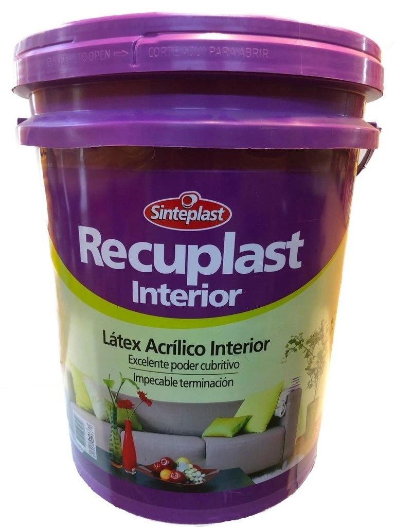 Latex Interior Premium Recuplast Mate 4 Lts Bco. Sinteplast