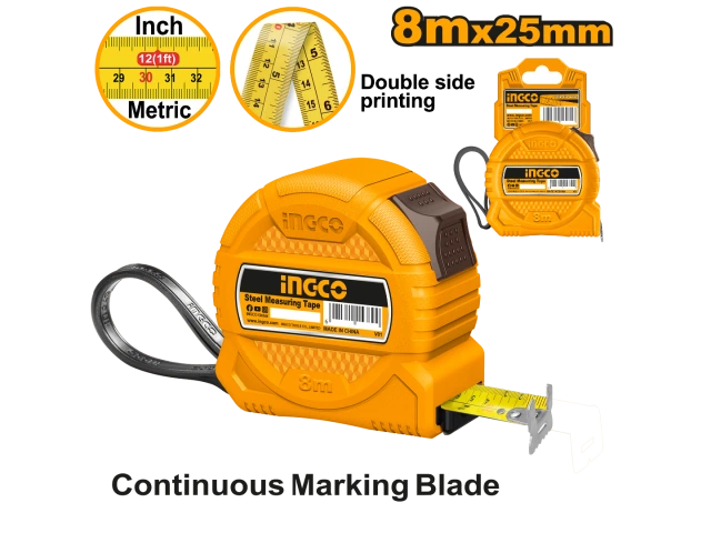 INGCO CINTA METRICA 8MTS X 25MM INGCO