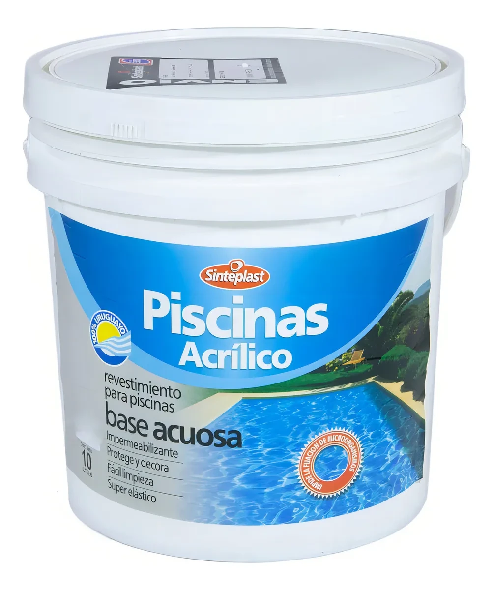 Sinteplast Piscina al Agua 10 L – CELESTE / AZUL / BCO