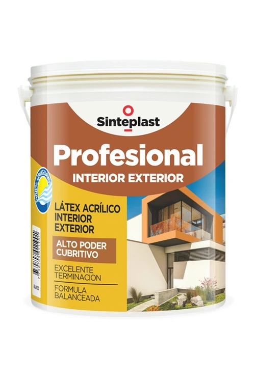 Latex 3.6LT NARANJA Profesional  Interior/Exterior 3.6 Lts Sinteplast