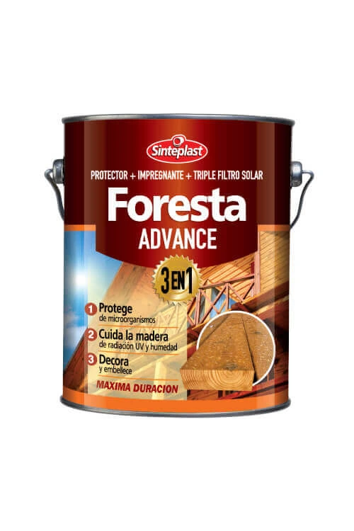 Protector 4.Lts madera CAOBA Foresta Advance 4 lts brillante