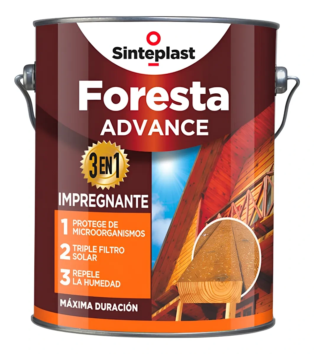 Protector de madera INCOLORO Foresta Advance 0.9 lts satinado