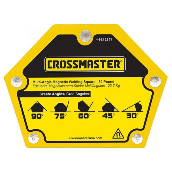 CROSSMASTER ESCUADRA MAGNETICA SOLDAR 5 ANGULOS 22.7 kgs.